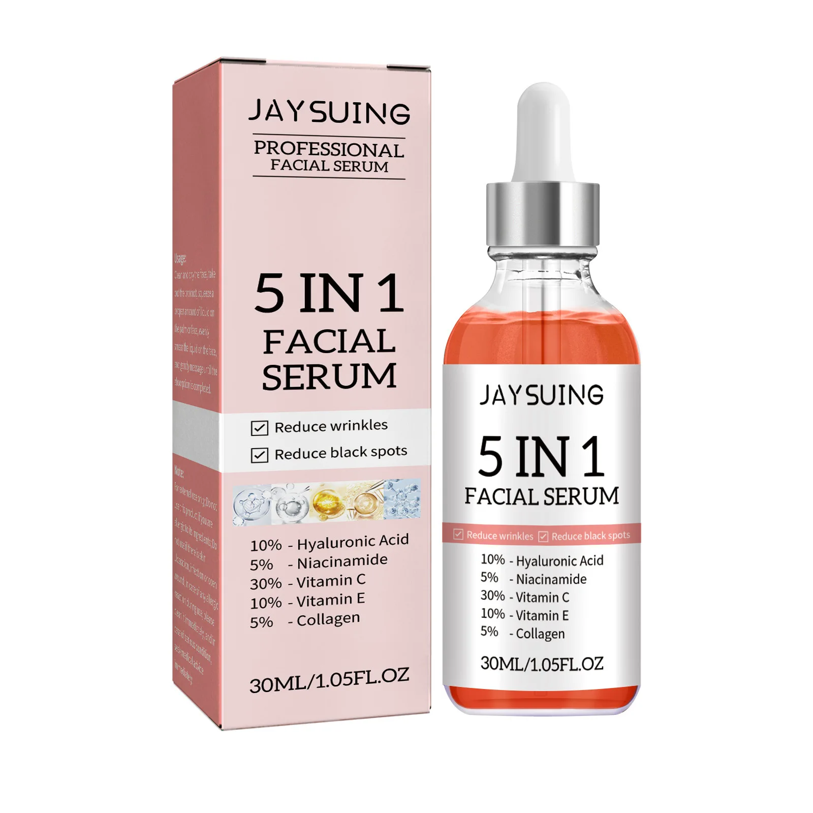 5 In 1 Moisturizing Facial Ser - огляд і ціна Vitamin C Serum