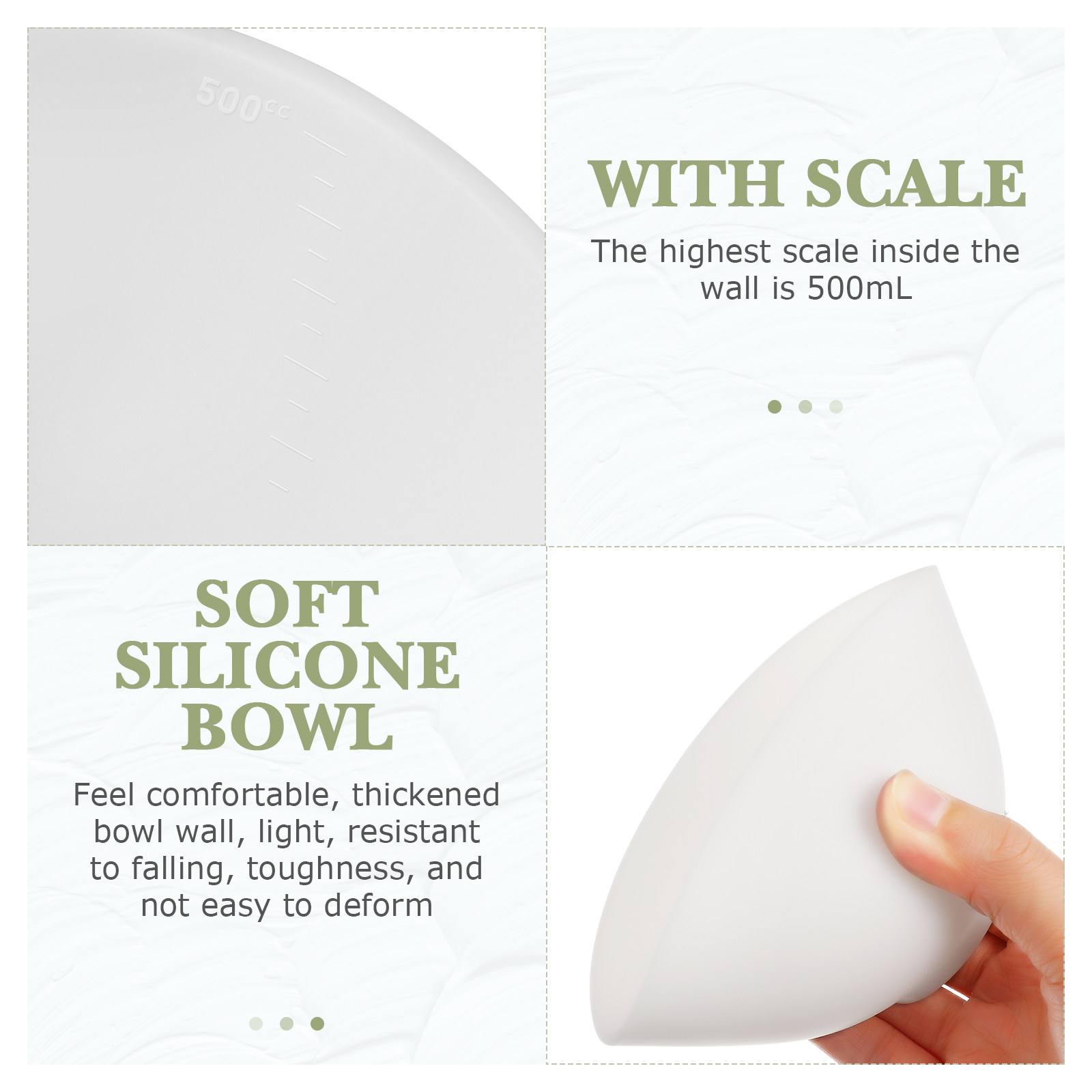 3Pcs Silicone Mask Mixing Bowl - огляд і ціна Body Lotion